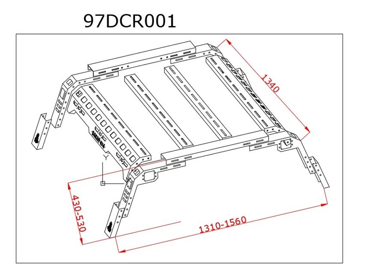 Роллбар Dakar Bed Rack для Volkswagen Amarok 2010-2022 гг - Фото 12 Роллбар Dakar Bed Rack для Volkswagen Amarok 2010-2022 гг - изображение 12