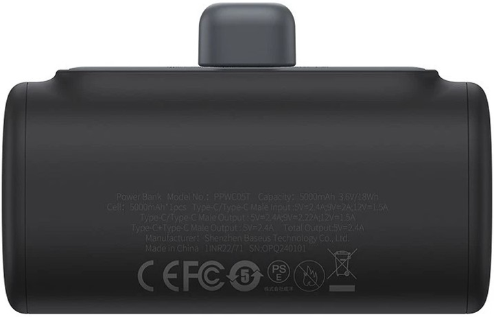 УМБ Baseus Compact 5000mAh 20W Black (P10068306113-00) - зображення 2