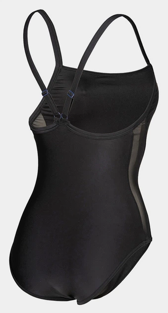 Купальник закрытый для женщин Arena MESH PANELS SWIMSUIT CLOSED BA черный Женщины 42 006661-500 - изображение 5