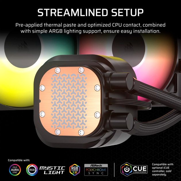 System chłodzenia wodą Corsair Nautilus 360 RS ARGB Black (CW-9060093-WW) - obraz 13