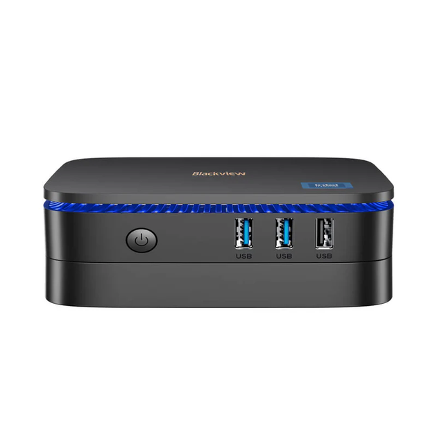 Міні ПК Blackview MP60 / Intel Celeron N5095 / RAM 16GB / SSD 512GB / 2 x HDMI / LAN / Wi-Fi 5 / Bluetooth 4.2 / Windows 11 / Чорний - зображення 3