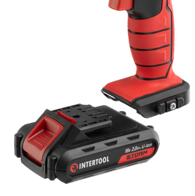 Шуруповерт акумуляторний Intertool 18 В Storm (WT-0317) - Фото 5 Шуруповерт акумуляторний Intertool 18 В Storm (WT-0317) - зображення 5