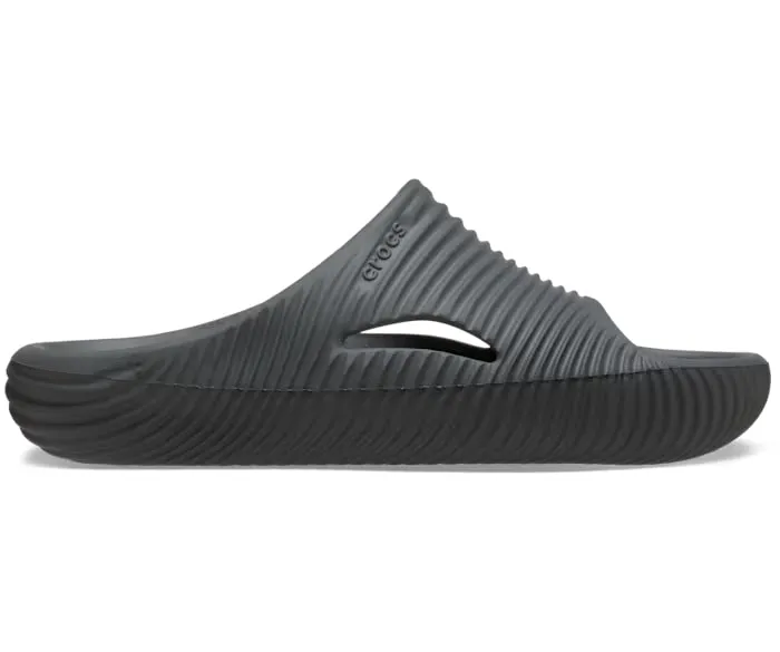 Чоловічі шльопанці Меллоу Чорні Crocs Mellow Tide Recovery Slide Slate Grey (46-47, чорний) - зображення 4