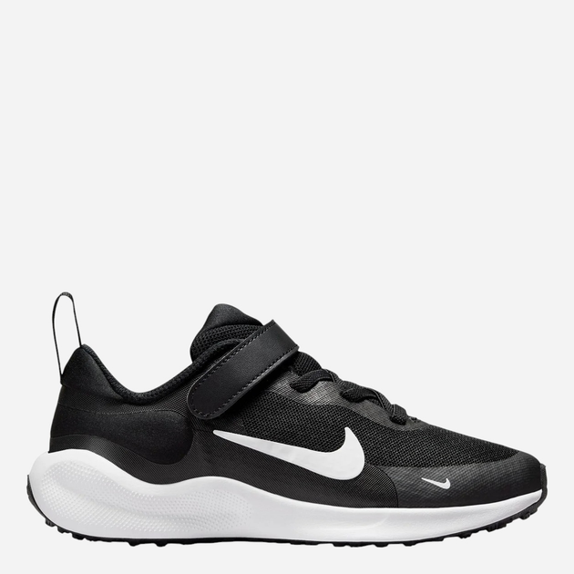 Buty sportowe chłopięce na rzepy Nike Revolution 7 (Psv) FB7690-003 26 Czarne - obraz 1