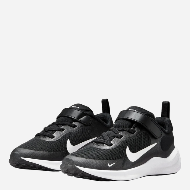 Buty sportowe chłopięce na rzepy Nike Revolution 7 (Psv) FB7690-003 31.5 Czarne - obraz 2