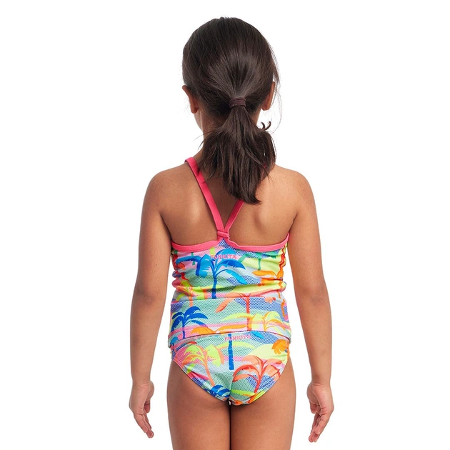 Детский купальник комплект Funkita Toddler Girl's Swim Steady Tankini & Brief Poka Palm (FKS058G71734) размер 4 розовый 110 - Фото 2 Детский купальник комплект Funkita Toddler Girl's Swim Steady Tankini & Brief Poka Palm (FKS058G71734) размер 4 розовый 110 - изображение 2
