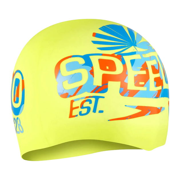 Шапочка для плавання Speedo SLOGAN PRT CAP AU/AF/AM салатова (8-0838517618) Onesize - зображення 2