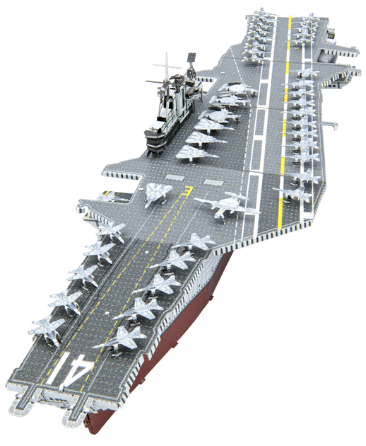 Металевий 3D конструктор "Американський авіаносець USS Midway" - Фото 1 Металевий 3D конструктор "Американський авіаносець USS Midway" - зображення 1
