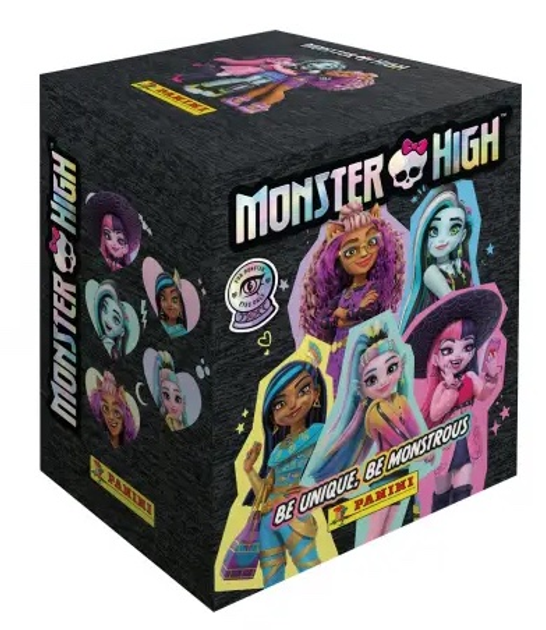 Zestaw kart kolekcjonerskich Panini Monster High - Display of 50 Packs Stickers 105905 (8051708007848) - obraz 1
