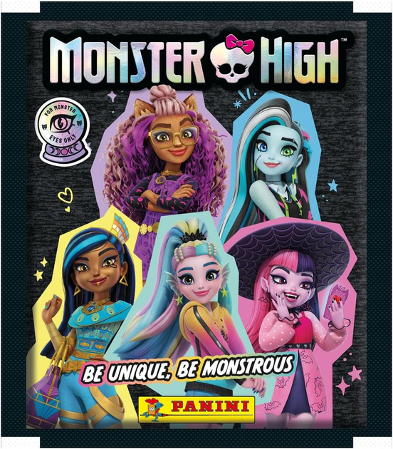Zestaw kart kolekcjonerskich Panini Monster High - Display of 50 Packs Stickers 105905 (8051708007848) - obraz 2