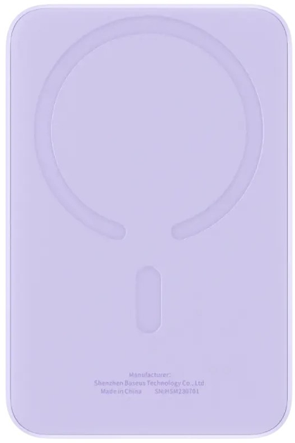 Powerbank Baseus Magnetic Mini Air Wireless 10000mAh 20W Purple (P10059001513-00) - obraz 2