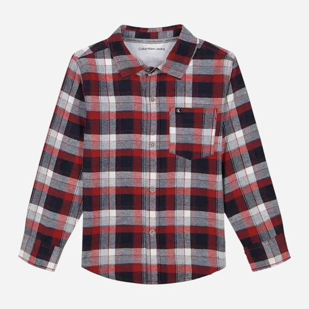 Детский комплект (рубашка + штаны) для мальчика Calvin Klein 384342832 92 см Красный/Серый (1159830656) - Фото 3 Детский комплект (рубашка + штаны) для мальчика Calvin Klein 384342832 92 см Красный/Серый (1159830656) - изображение 3
