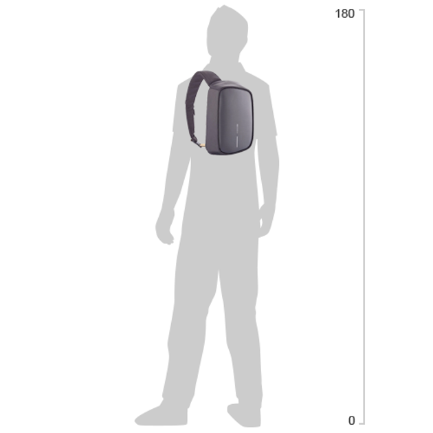 Рюкзак для нетбука/планшета XD Design Bobby Sling Crossbody 9.7" Black (P705.781) - зображення 7