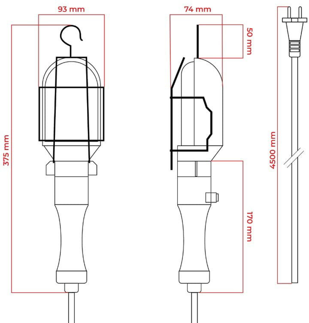 Lampa robocza DPM WLL002 500 lm 7000 K (5906881221020) - obraz 7