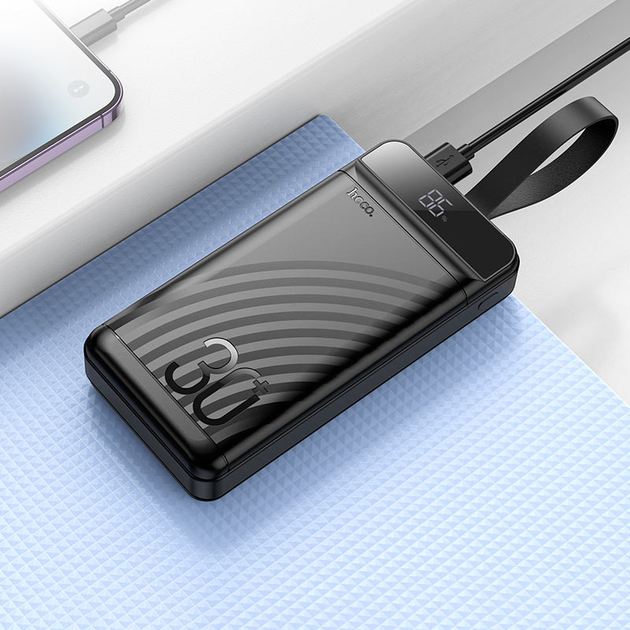 Powerbank Hoco J123B 30000mAh Black - obraz 8