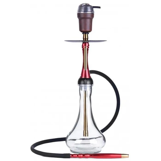 Кальян Alpha Hookah 55см красный Model S Replica: Шахта, блюдце