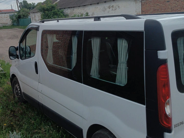 Рейлинги Черные Короткая, пластиковые ножки для Opel Vivaro 2001-2015 гг - изображение 10