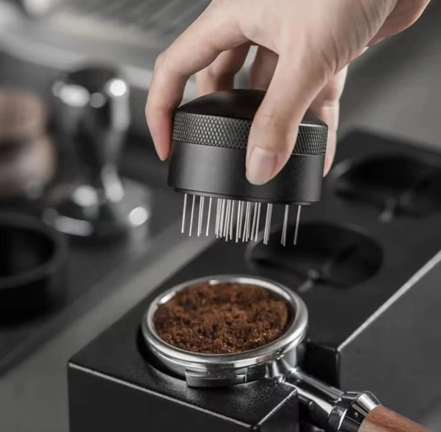 Розподільник меленої кави в холдері / портафільтрі Stirrer мішалка - розпушувач для кавової гущі кавомашини / кавоварки, 53 мм (підходить для 54 мм), чорний (109385539) - зображення 3