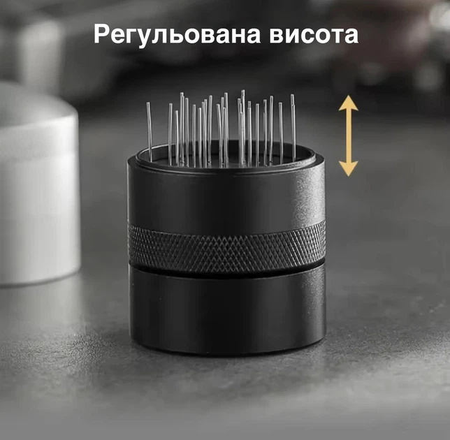 Розподільник меленої кави в холдері / портафільтрі Stirrer мішалка - розпушувач для кавової гущі кавомашини / кавоварки, 53 мм (підходить для 54 мм), чорний (109385539) - зображення 5