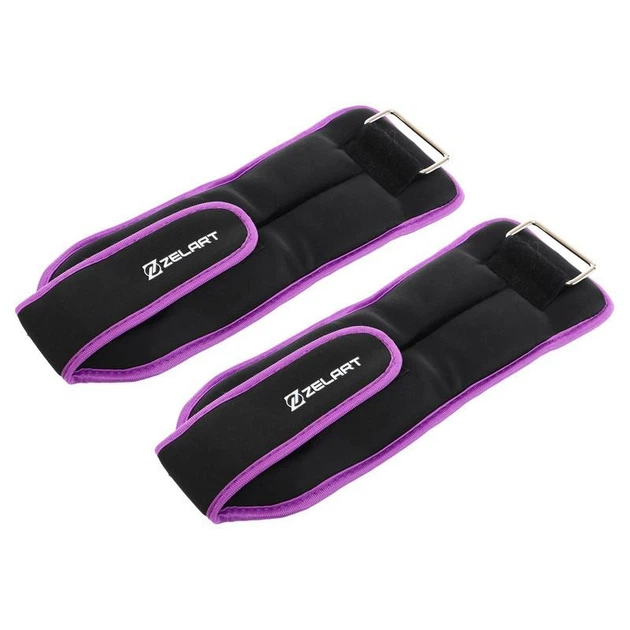 Обважнювачі-манжети для рук і ніг Zelart FI-5732-3 (2 x 1,5 кг) (верх-лайкра, металеві кульки, фіолетовий) - Фото 2 Обважнювачі-манжети для рук і ніг Zelart FI-5732-3 (2 x 1,5 кг) (верх-лайкра, металеві кульки, фіолетовий) - изображение 2