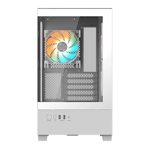 Корпус Gigabyte c201 Panoramic Tempered Glass Ice без бп (gb-c201pi) - изображение 3