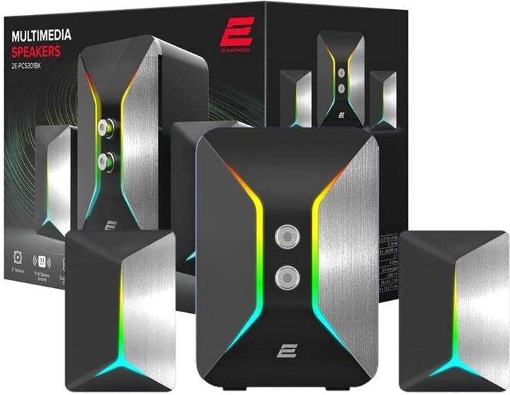 Акустична система 2E PCS301 RGB (2E-PCS301BK) - зображення 1