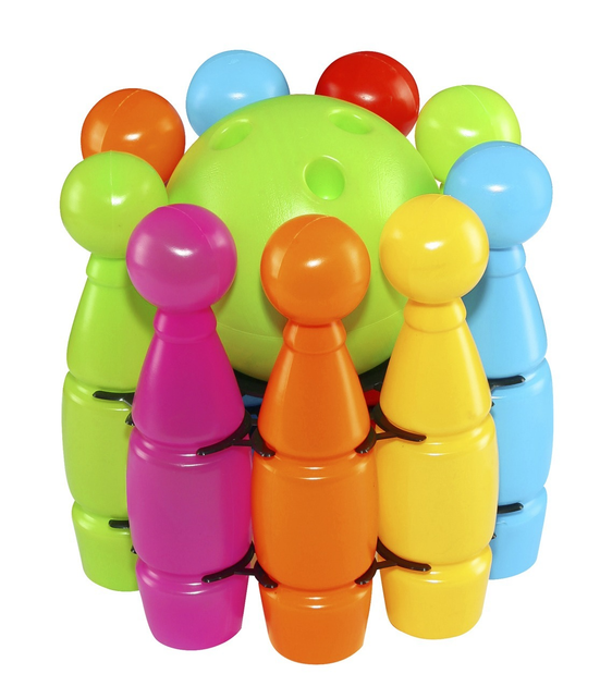 Zestaw do zabawy Tupiko Kręgle MAXI w koszyku 25388 (5907760025388) - obraz 1