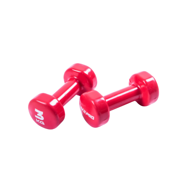 Гантель вінілова 1шт LivePro STUDIO DUMBBELL 3 кг Red - Фото 3 Гантель вінілова 1шт LivePro STUDIO DUMBBELL 3 кг Red - изображение 3