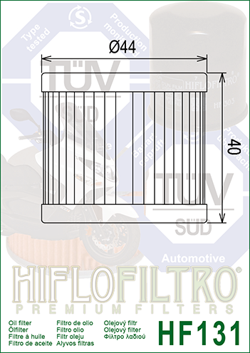 Фильтр масляный HIFLO FILTRO (HF131) - изображение 2