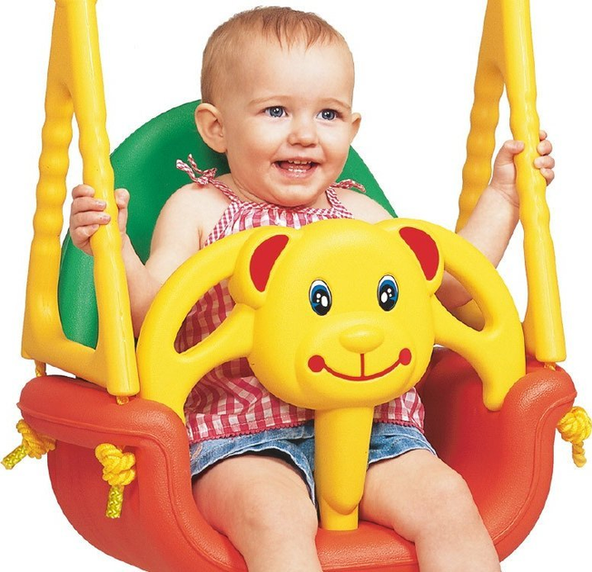 Huśtawka dziecięca Ricokids 3 w 1 Miś 424 (5902596153496) - obraz 4