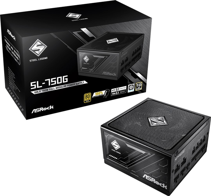 Zasilacz ASRock Steel Legend 750W 80+ Gold (SL-750G) - obraz 5