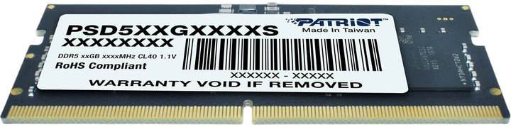 Оперативна пам'ять Patriot SO-DIMM DDR5-5600 16384MB PC5-44800 (7D5956CC80K00200PT) - зображення 4