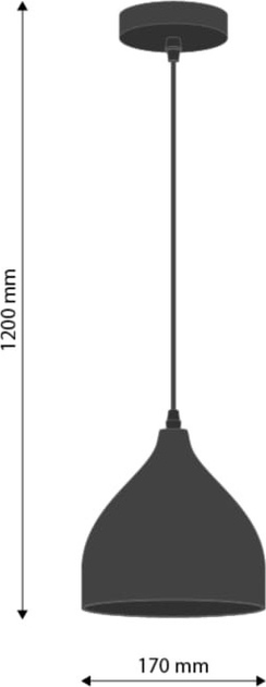 Підвісна люстра DPM SL-0110 E27 Black (5906881231203) - зображення 3