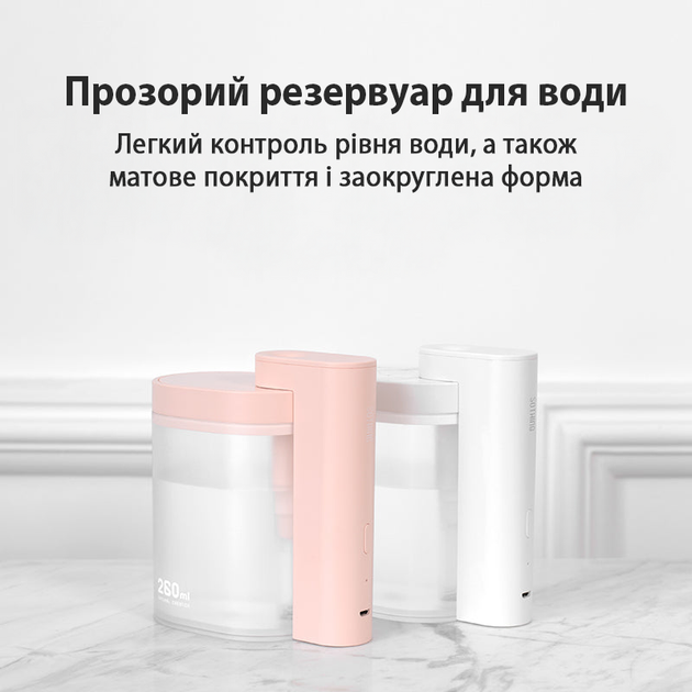 Увлажнитель воздуха Sothing Geometry Humidifier настольный для дома с резервуаром 260 мл (DSHJ-H-002), White - изображение 5