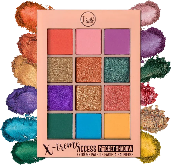 Палетка тіней для очей J.Cat Beauty X-Treme Access Pocket Shadow 103 Pops of Paparazzi 10 г (648260422158) - зображення 2