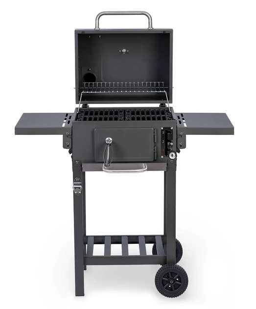 Grill węglowy Berdsen BD-892 z pokrowcem Czarny (5903890630379) - obraz 1