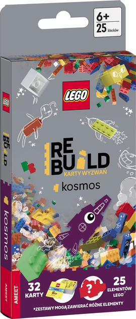 Zestaw zabawkovy Ameet Lego Books Rebuild karty wyzwań Kosmos ACP-6602 (9788325345211) - obraz 1