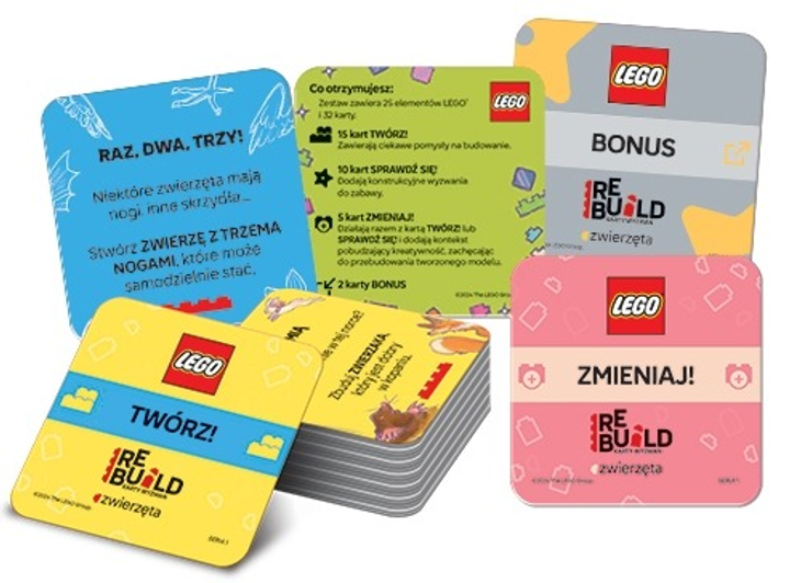 Ігровий набір Ameet Lego Відновлення книг Картки викликів Тварини ACP-6603 (9788325345228) - зображення 2