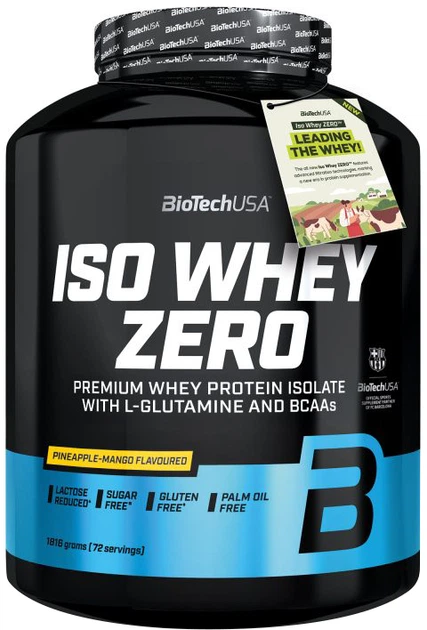 Сывороточный изолят протеина Biotech Iso Whey Zero порошок 1816 г Pineapple-Mango (5999076263882) - Фото 1 Сывороточный изолят протеина Biotech Iso Whey Zero порошок 1816 г Pineapple-Mango (5999076263882) - изображение 1