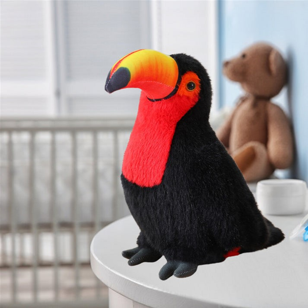 Maskotka-przytulanka Lean Toys Tukan Czerwony 30 cm 13821 (5905991033134) - obraz 2