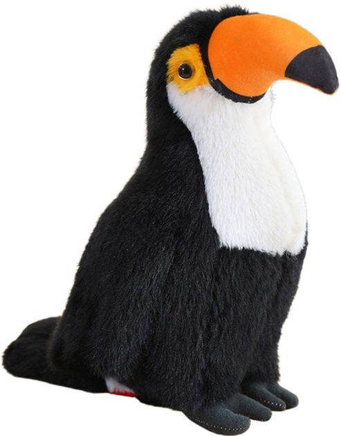 Maskotka-przytulanka Lean Toys Tukan Biały 30 cm 13824 (5905991033158) - obraz 1
