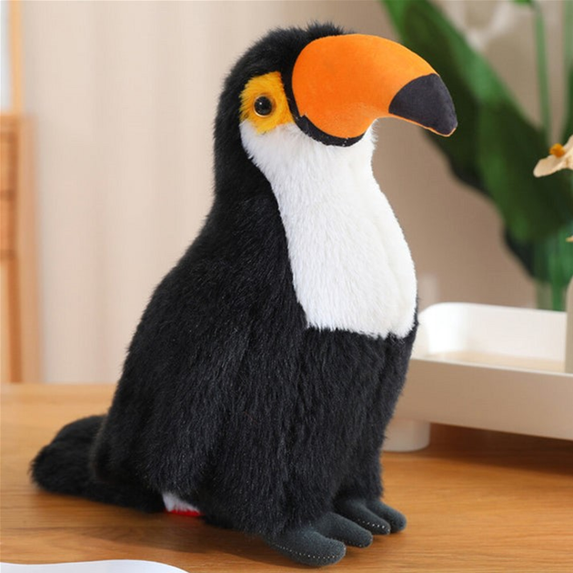 М'яка іграшка Lean Toys Тукан Білий 35 см 13828 (5905991033196) - зображення 2
