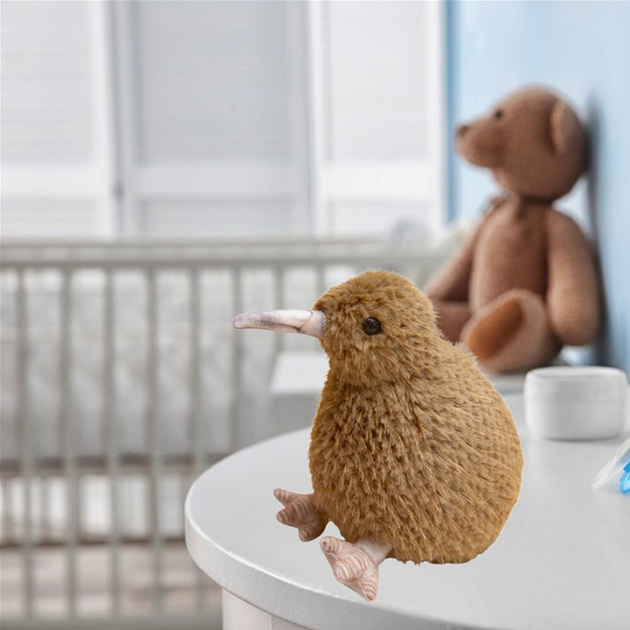 Maskotka-przytulanka Lean Toys Ptak Kiwi Jasnobrązowy 17 cm 13841 (5905991033325) - obraz 3