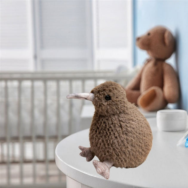 Maskotka-przytulanka Lean Toys Ptak Kiwi Ciemnobrązowy 21 cm 13845 (5905991033363) - obraz 3