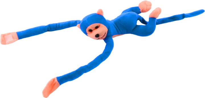 М'яка іграшка Lean Toys Мавпа зі звуком Блакитна 60 см 16805 (5905884451229) - зображення 2