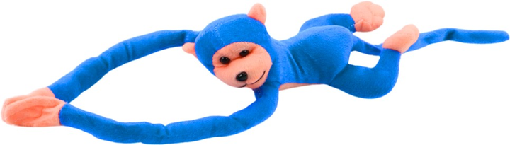 М'яка іграшка Lean Toys Мавпа зі звуком Блакитна 60 см 16805 (5905884451229) - зображення 3