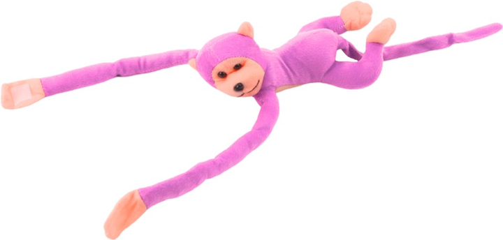 М'яка іграшка Lean Toys Мавпа зі звуком Рожева 60 см 16806 (5905884451236) - зображення 2