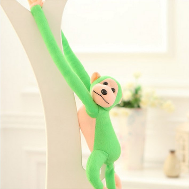 М'яка іграшка Lean Toys Мавпа зі звуком Зелена 60 см 16810 (5905884451274) - зображення 5