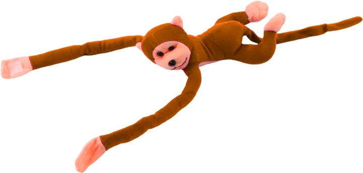 М'яка іграшка Lean Toys Мавпа зі звуком Світло-коричнева 80 см 16823 (5905884451403) - зображення 2