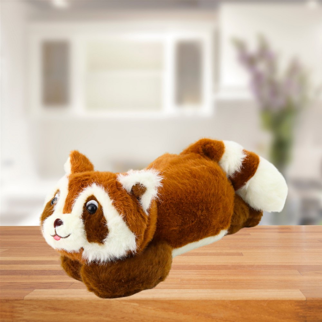 М'яка іграшка Lean Toys Єнот лежачий Коричневий 30 см 22164 (5905991045205) - зображення 2